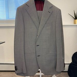 Spier and Mackay grey VBCNeapolitan birds eye suit